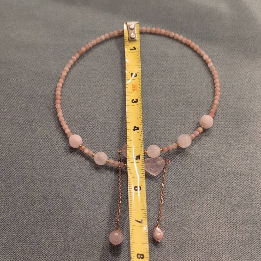 Rose Quartz Open Choker - Picture 4 of 8